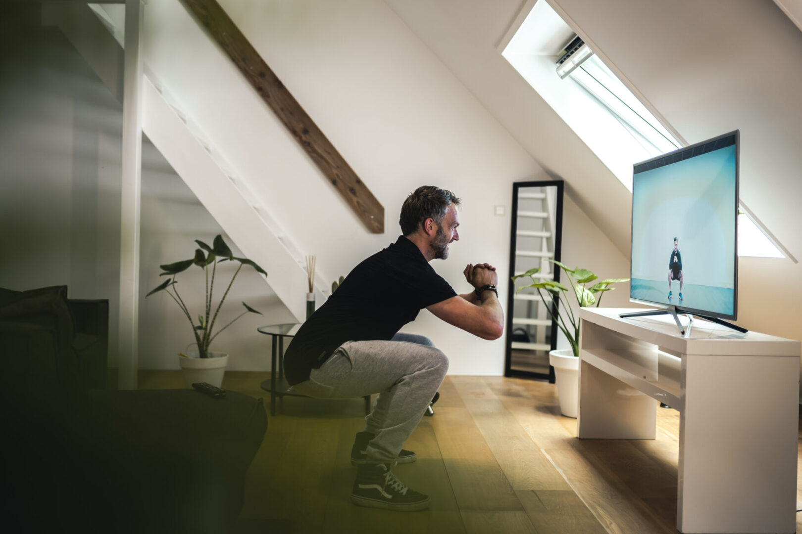 man doet squat