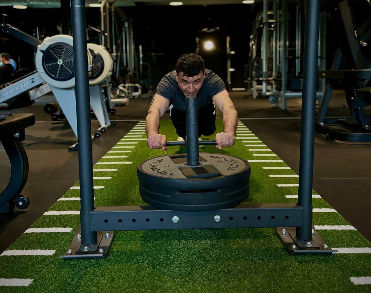 sled push functioneel trainen