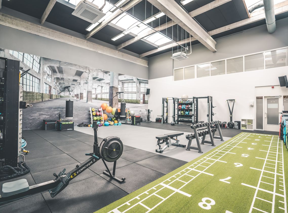 functionele ruimte voorschoten voorbereiding fitness race
